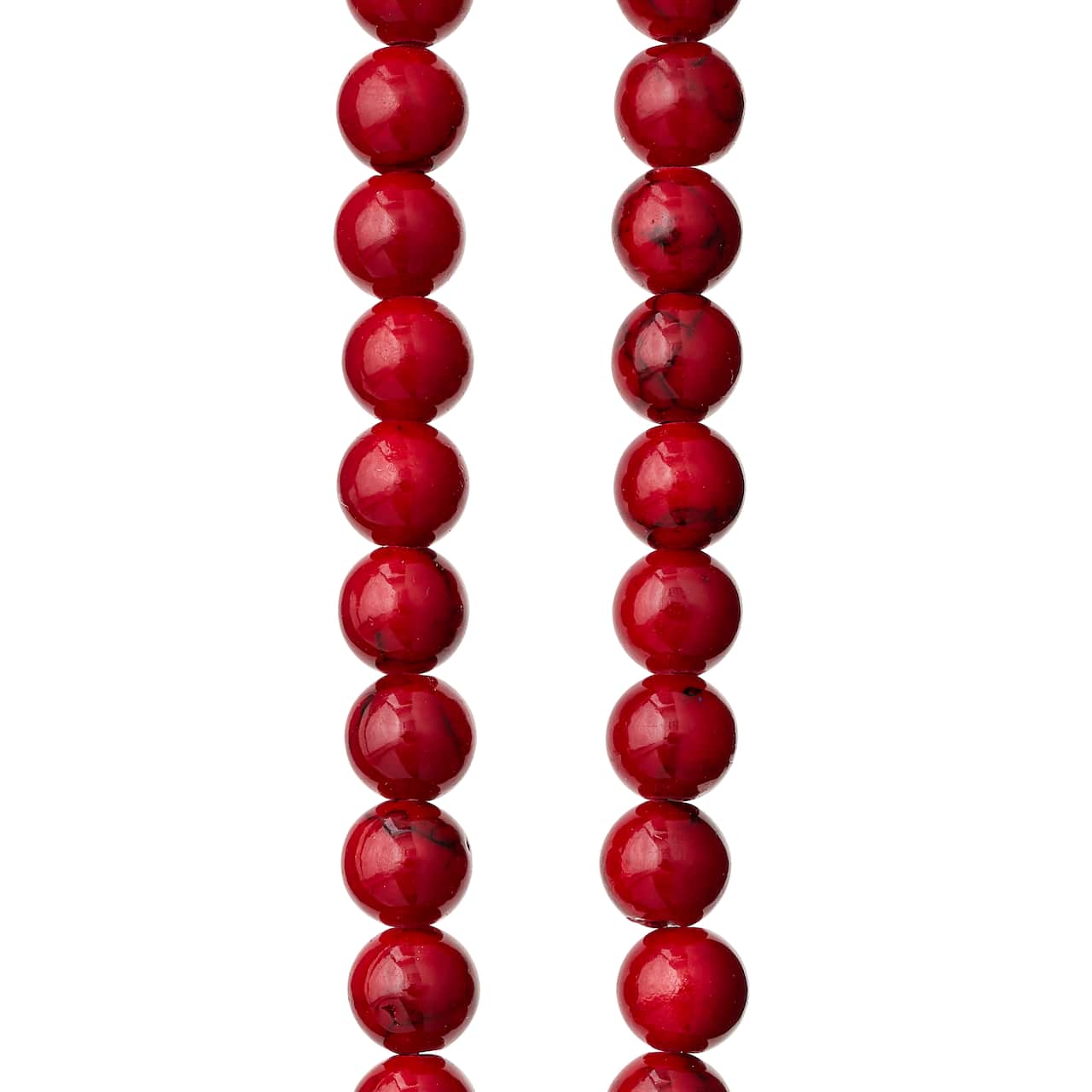 Perles rondes en quartz rouge de 6 mm de Bead Landing
